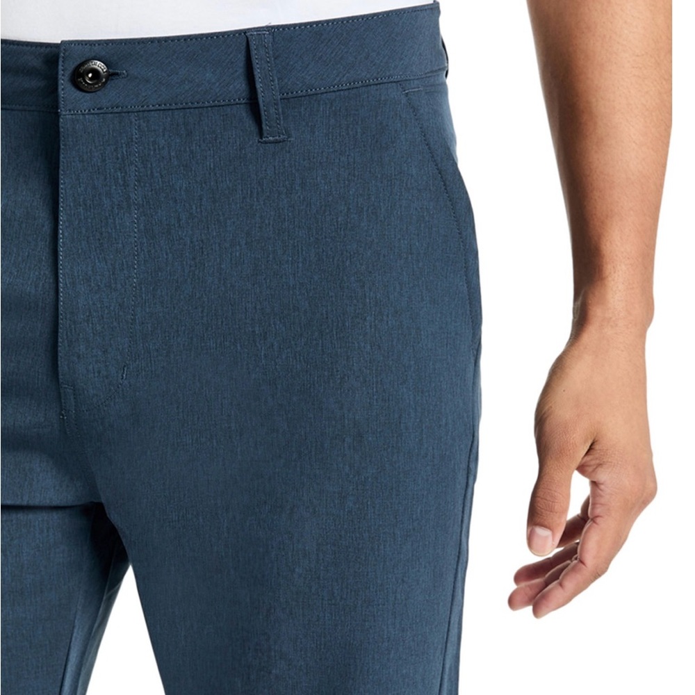 Kenneth Cole Men's Performance Stretch Shorts Dark Blue Size 34